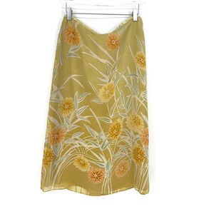 Tommy Bahama Skirt Womens‎ 10 Silk Floral Tropical Lightweight Cottage Peasant